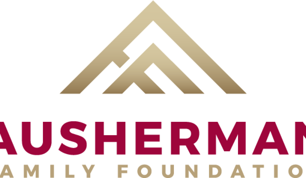 logo image with gold pyramids at top and Ausherman Family Foundation written below