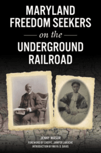 book cover of Maryland freedom seekers with two old photos of enslaved people